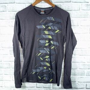 Icebreaker Bodyfit 200 Merino Wool Long Sleeve Base Layer Men’s Medium Gray